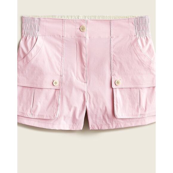 J Crew Shorts Womens Large NEW Pink Patch Pocket Paddle Chinos Summer Vacation - Picture 1 of 12